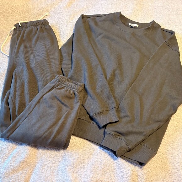 Z Supply Classic Boyfriend Sweatshirt and Jogger SET XS - Picture 4 of 11